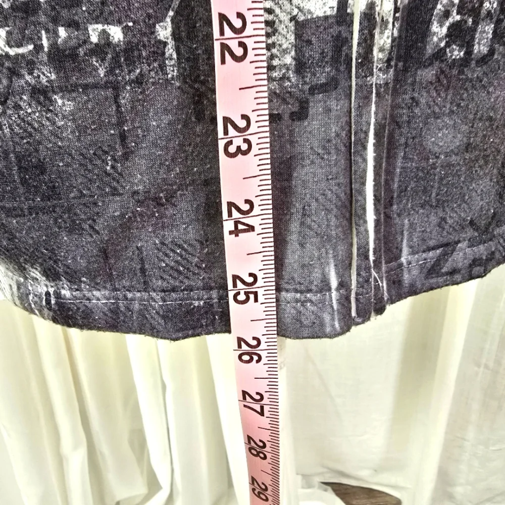 2/$30 Big‎ Bang AOP New York Lightweight Womens Hoodie Size M Zip Closure